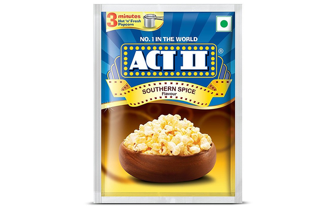 Act II Southern Spice Flavour Popcorn   Pack  70 grams